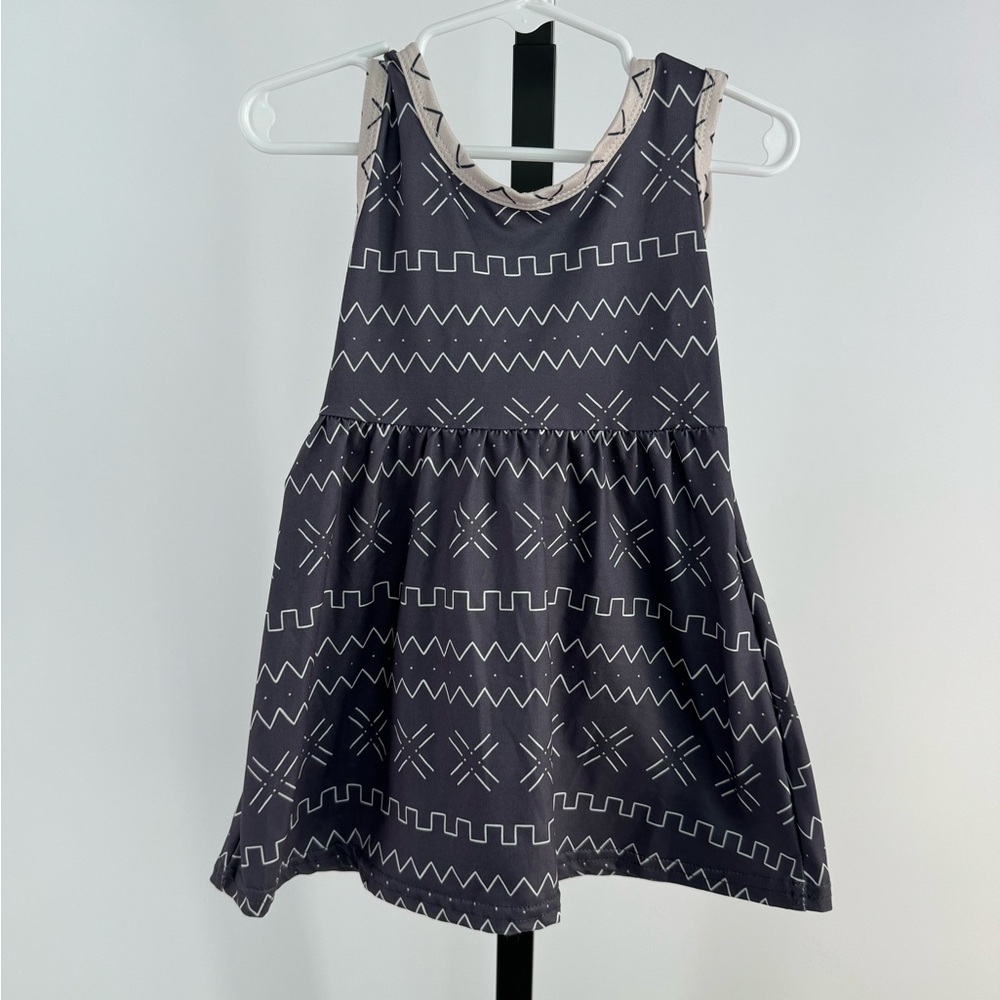 Two Can baby gray and tan dress size 12-18 months brand new with tags